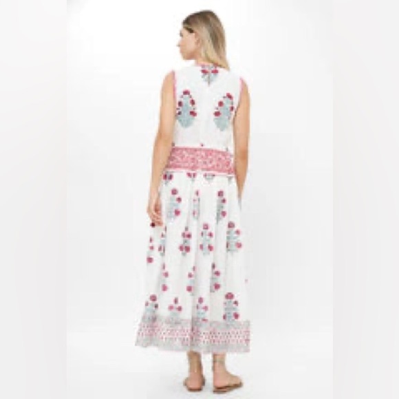 Oliphant Sleeveless Piped Maxi- Napa Red Tuckernuck - Picture 2 of 8